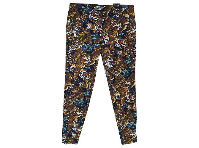 Pantaloni Kenzo in cotone ed elastan multicolore