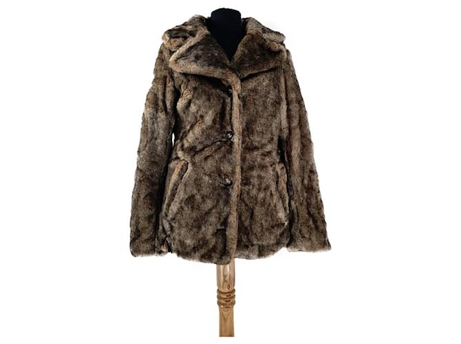 Autre Marque Coats, Outerwear Brown Polyester Acrylic  ref.484374