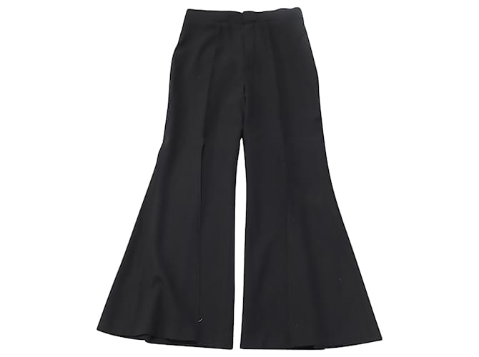 Chloé Pantalones cortos de campana Chloe en lana negra Negro  ref.484707