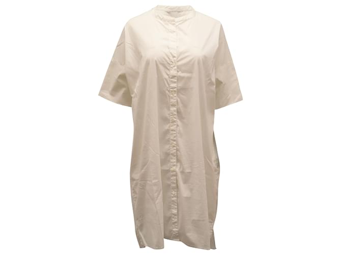 Autre Marque James Perse Vestido camisa com botões em algodão branco  ref.484712