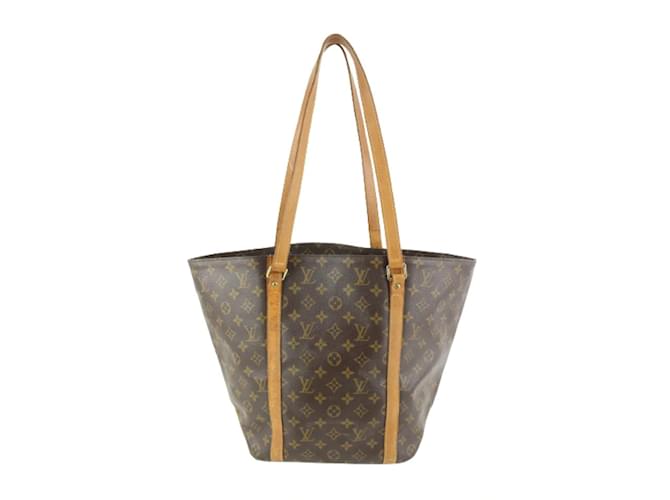 Louis Vuitton Monogram Sac Shopping Tote Bag 16LV39 Leather  ref.484808