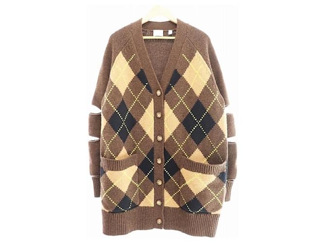 Burberry 20AW Cutout Argyle Cashmere 
