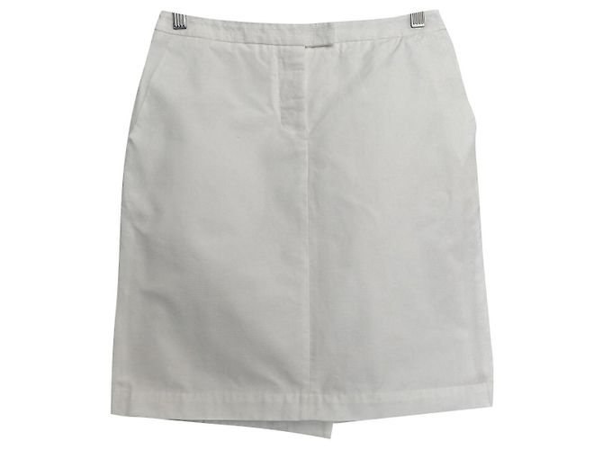 Minifalda Max Mara blanca de algodón Blanco 