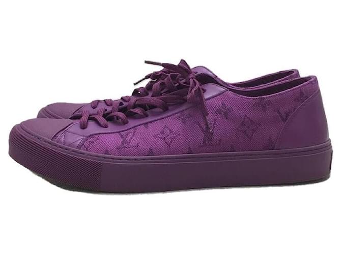 LOUIS VUITTON Low-cut sneakers / US8 / PUP / canvas Purple ref.485453 -  Joli Closet