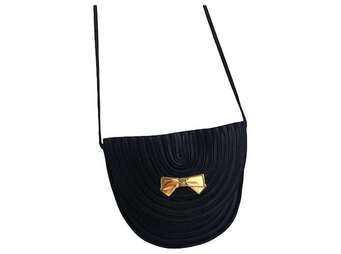 Nina Ricci Handbags Black Silk  ref.485493