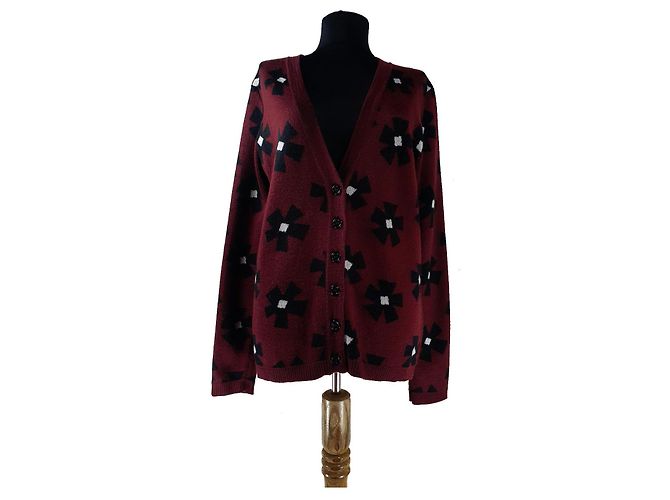 Cardigan Marella Borgogna Lana Bordò