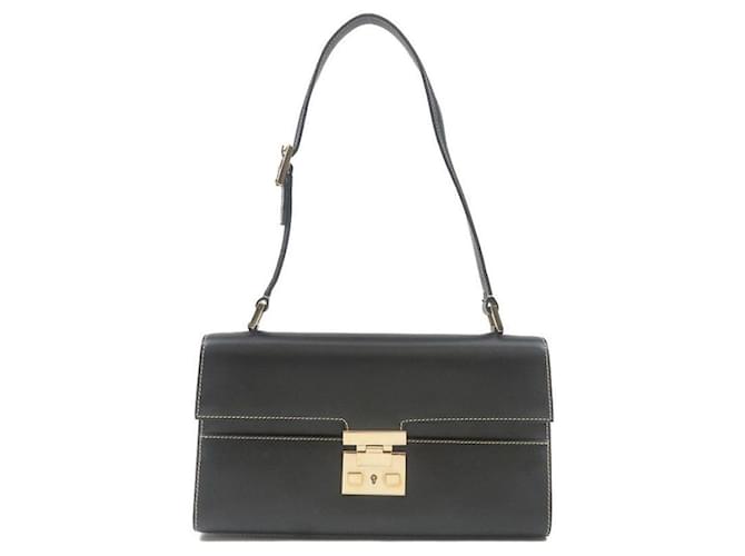 [Used] Gucci leather shoulder bag black ref.485926 - Joli Closet