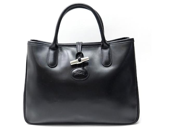 Longchamp - Women's Roseau Essential - Shoulder Bag - Black - Leather