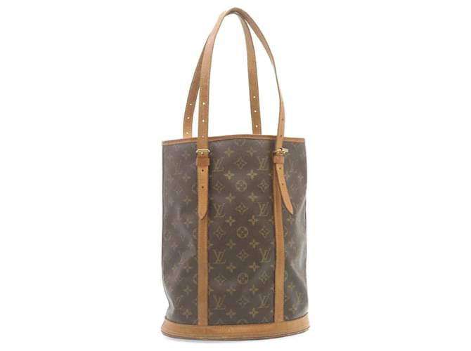 Louis Vuitton Bucket Brown Cloth  ref.486801