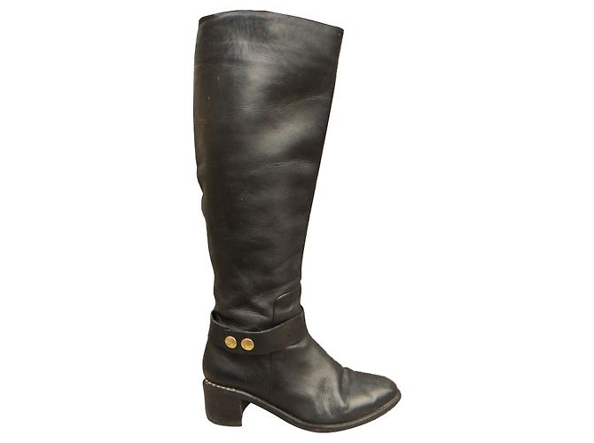 Heschung Lederstiefel schwarz Größe 39