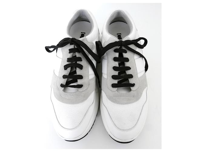 Céline Celine Delivery Trainers White Leather  ref.487093