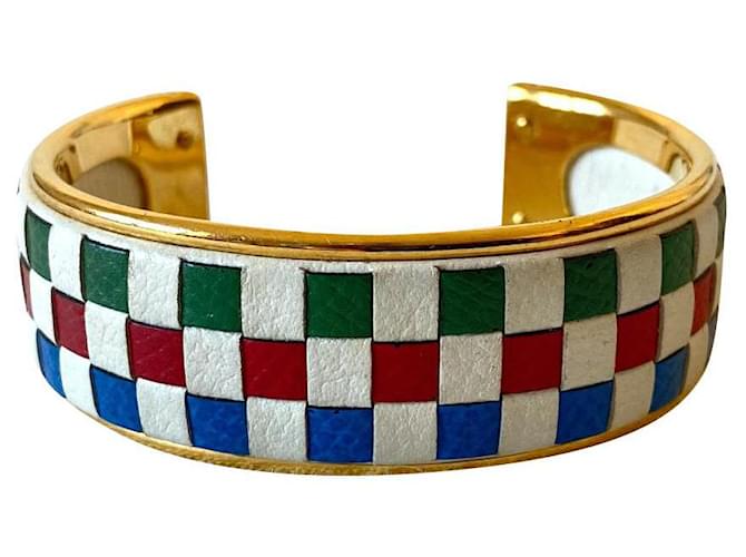 Hermès Armbänder Mehrfarben Metall Vergoldet  ref.487203