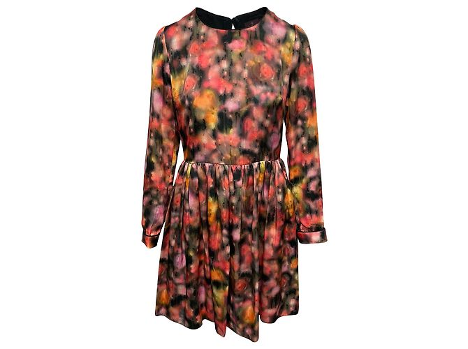 Mulberry Langarmkleid aus mehrfarbigem Polyester Mehrfarben