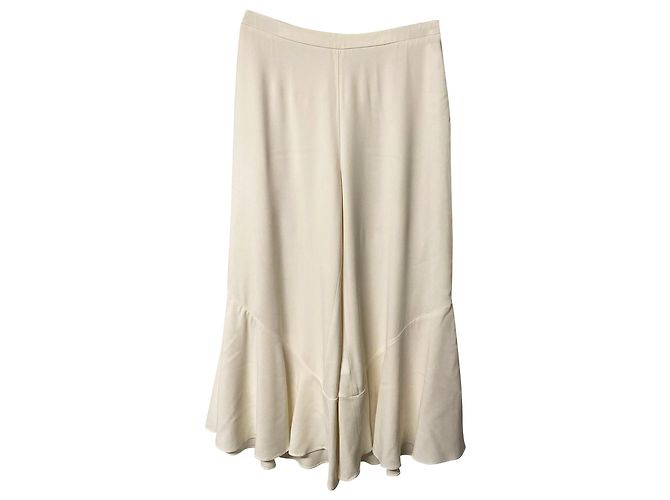 Calça Cropped Peter Pilotto em acetato branco