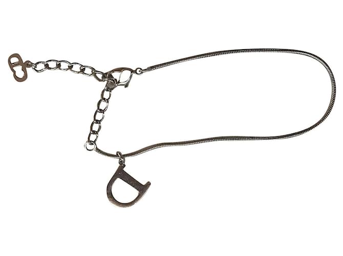 Christian Dior-Logo-Armband Silber  ref.487490
