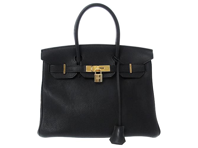 Hermès HERMES BIRKIN 30 Black Leather  ref.487917