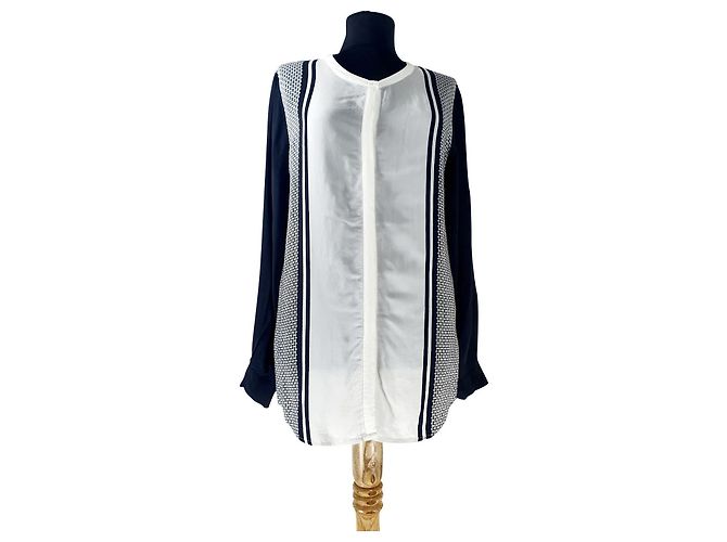 Autre Marque Camicia Second Female Manolo Viscosa Nero Bianco L
