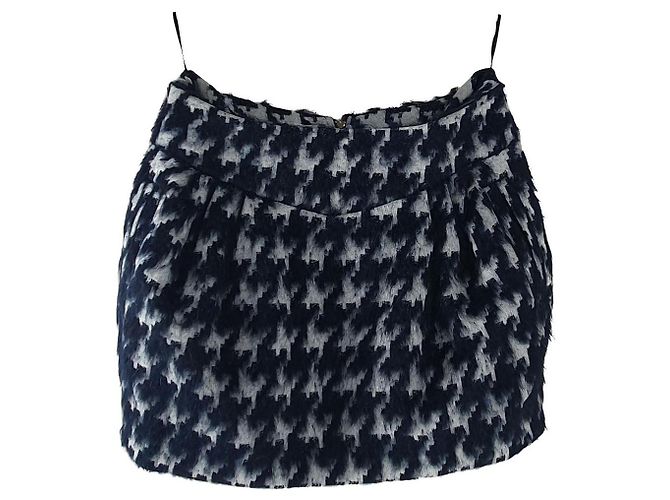 Saia houndstooth Baum und Pferdgarten azul
