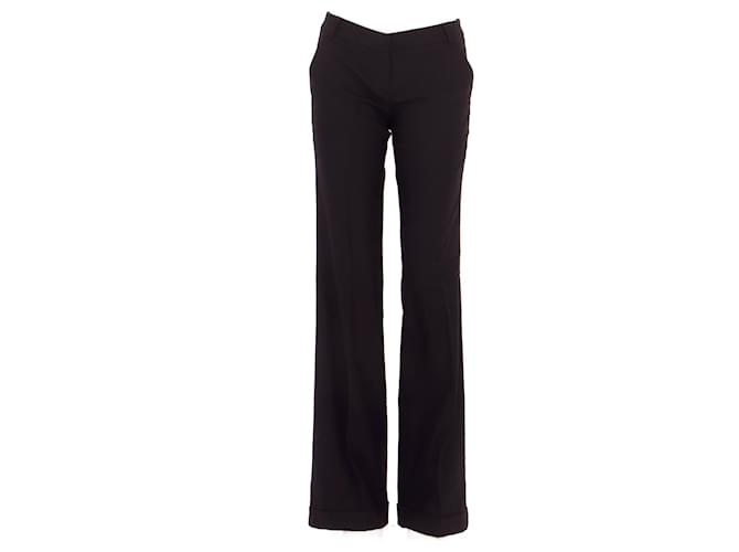 Burberry Pantalones Negro Lana  ref.488070