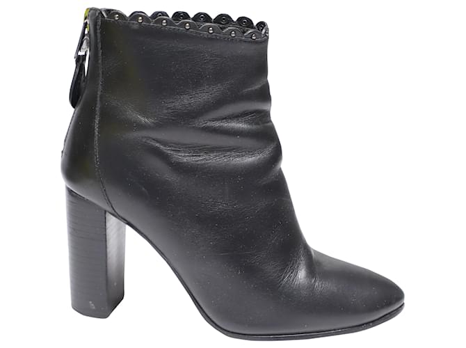 Coach Terence Ankle Boots in Black Leather  ref.488298