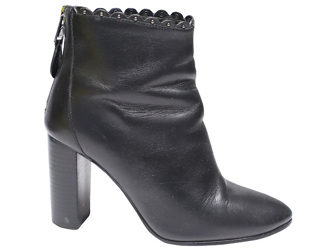 Coach Bottines Terence en Cuir Noir