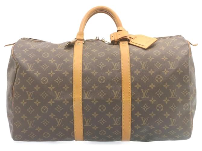 Louis Vuitton Keepall 50 Brown Cloth  ref.488612