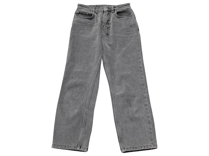 Autre Marque Ksubi Chlo Wasted High Rise Jeans in Grey Denim Cotton  ref.488650