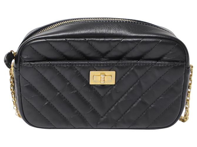 Chanel Small Reissue Camera Bag in Black Leather