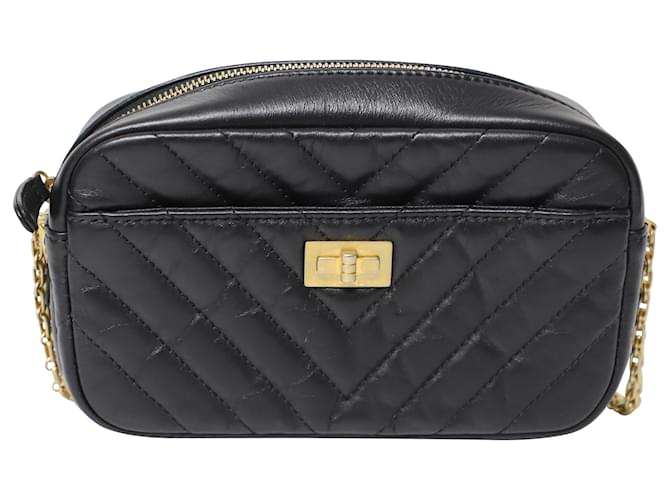 Chanel Small Reissue Camera Bag in Black Leather  ref.488656