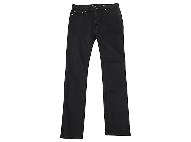 Saint Laurent Skinny Jeans in Black Japanese Denim Cotton