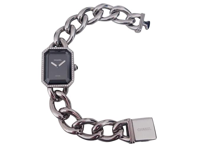 Première Chanel Premiere diamond watch Silvery Steel  ref.488861