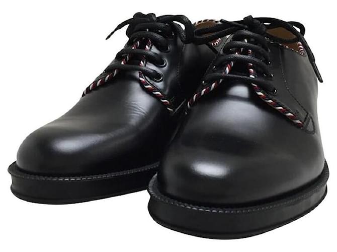 GUCCI Dress shoes / UK8 / BLK / Leather /Lace-up shoes Plain toe Black - Joli Closet