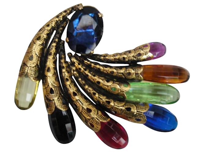 Autre Marque Pins & brooches Multiple colors Metal  ref.489558