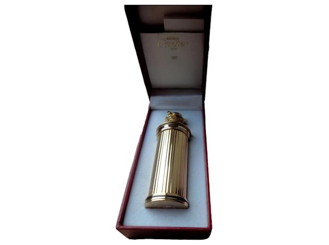 Cartier REFILLABLE BAG SPRAY Golden Gold-plated  ref.489577