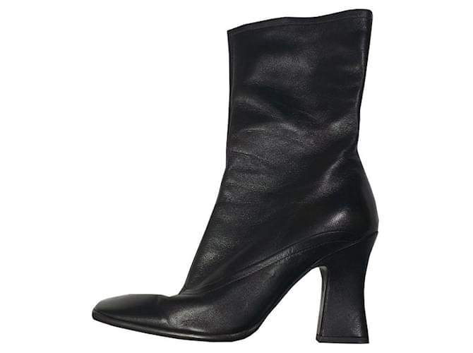 Prada Boots Dark brown Leather  ref.489608