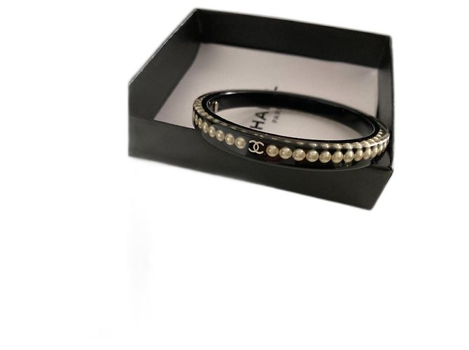 Chanel Bracciali Nero Plastica