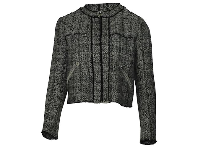 Isabel Marant Etoile Laura Boucle Jacket in Grey Wool  ref.490085
