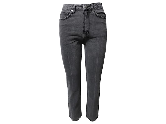 Autre Marque Ksubi Jeans Straight-Leg em Grey Cotton Denim Cinza Algodão  ref.490098
