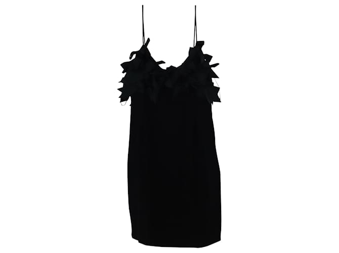 Issa Strap Mini Dress in Black Acetate Cellulose fibre  ref.490123