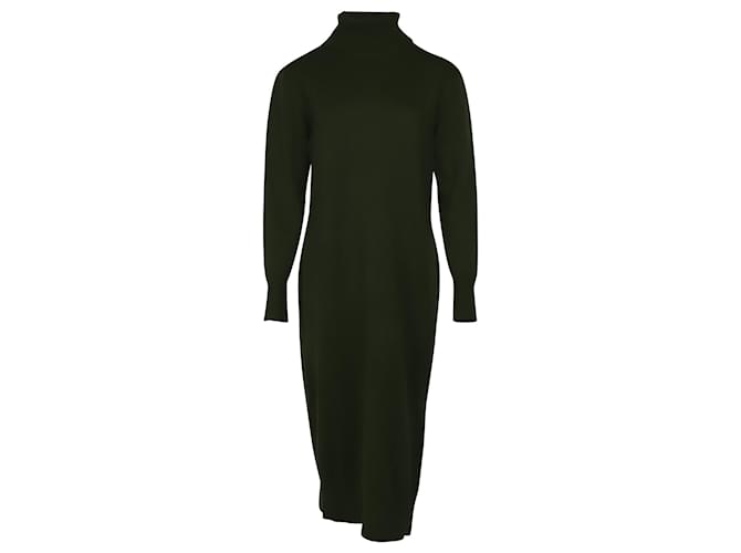 Joseph Sally Dress in Green Soft Wool  ref.490133