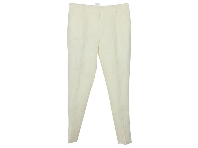 Calças slim fit Dolce & Gabbana em algodão branco