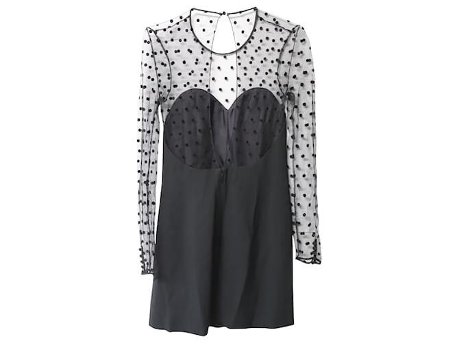 Yves Saint Laurent Polka Dot Mesh Mini 