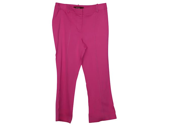 Autre Marque Sies Marjan Danit Flared Cropped Tailored Trousers in Pink Viscose Cellulose fibre  ref.490174