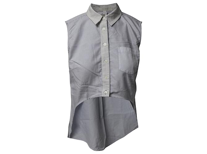 Camisa Oxford Hi-Lo sin mangas de algodón multicolor de Jonathan Simkhai  ref.490210