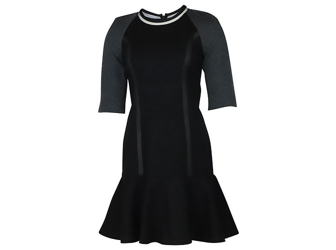 Fendi Minikleid aus schwarzer Wolle
