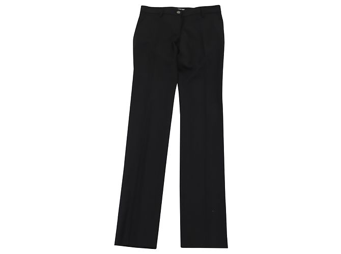 Calça Formal Dolce & Gabbana em Seda Artificial Preto