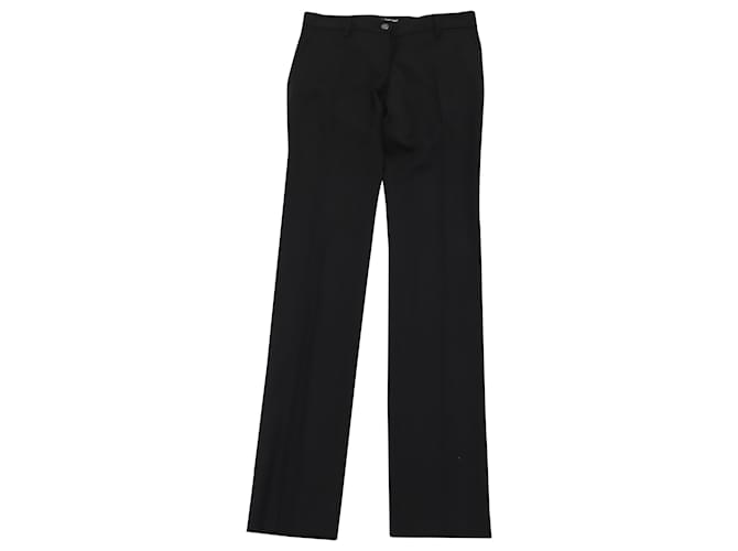 Dolce & Gabbana Formal Pants in Black Rayon Cellulose fibre  ref.490257