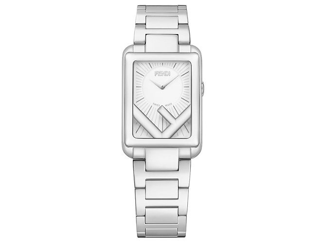 Fendi Run Away Watch Silvery Metallic