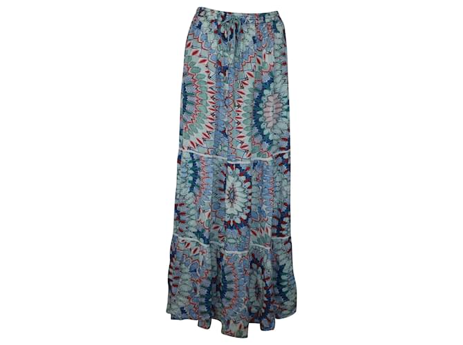 Melissa Odabash Miriam Paradise Maxi Skirt in Multicolor Rayon Cellulose fibre  ref.490342