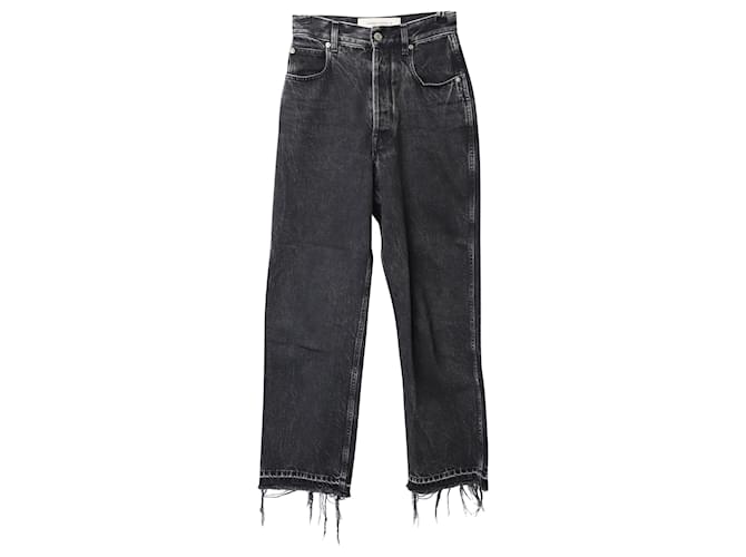 Golden Goose Raw Edge Jeans em Black Denim Preto Algodão  ref.490352